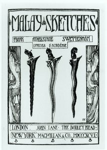 Titelside af malaysiske skitser af Frank Athelstane Swettenham, udgivet 1896 af English School