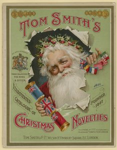 Tom Smith & Co Ltd, julenyheder, julekiks, brochureomslag af English School