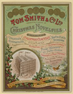 Tom Smith & Co Ltd, julenyheder, julekiks, brochureomslag af English School