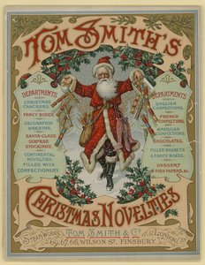 Tom Smith & Co Ltd, julenyheder, julekiks, brochureomslag af English School