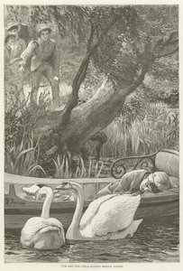 Tom and the girls finding Bertie asleep  af English School