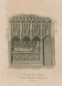 Graven af Prior Rayhere, Church of St Bartholomew the Great, Smithfield af English School