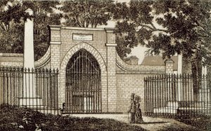 Tomb of Washington, Mt Vernon (litho) af English School