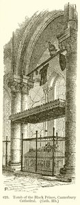 Den Sorte Prinss grav, Canterbury Cathedral