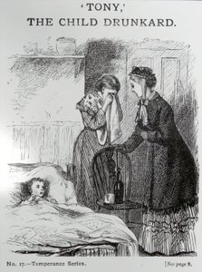 Tony, barnet drukkenbolt, ca. 1860 af English School