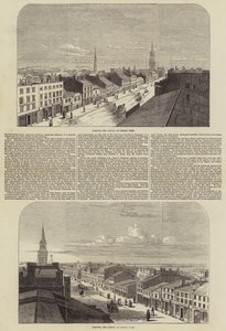 Toronto, hovedstaden i Canada West (gravering) af English School
