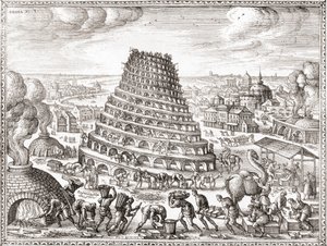 Turm zu Babel (Druck) von English School