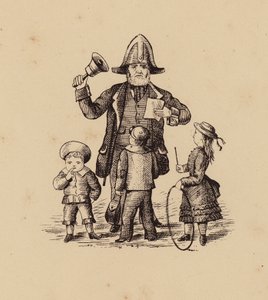 Byudråber og børn (litografi) af English School