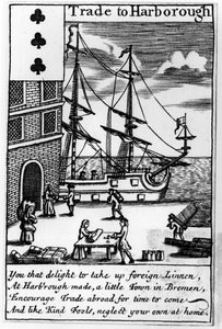 Handel i Harborough, engelsk spillekort af English School