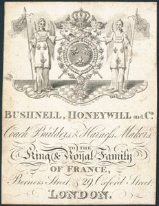 Handelskort, Bushnell, Honeywill og Co af English School