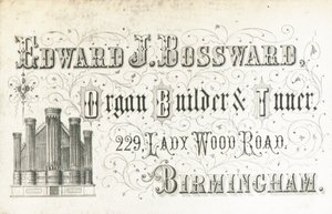 Handelskort, Edward J Bossward af English School