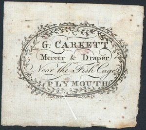 Handelskort, G Carkett af English School