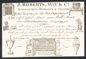 Handelskort, J Roberts, May & Co af English School
