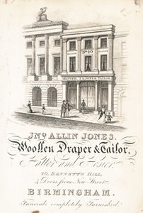 Handelskort, John Allin Jones af English School