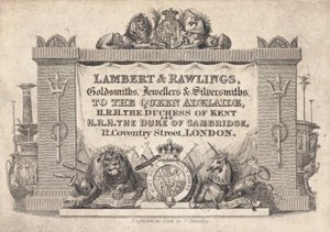Handelskort, Lambert & Rawlings af English School