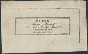 Byttekort, hr. Fox af English School