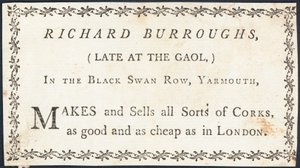 Handelskort, Richard Burroughs af English School