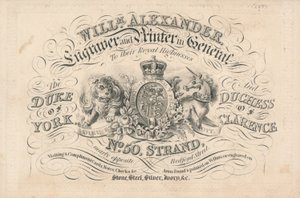 Handelskort, William Alexander af English School