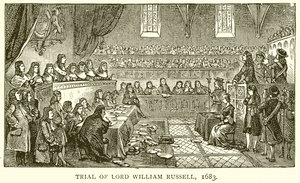 Retssag mod Lord William Russell, 1683 af English School