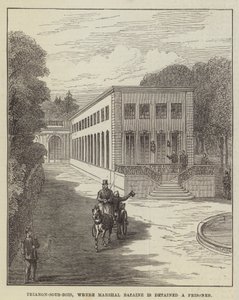 Trianon-sous-Bois, hvor marskal Bazaine tilbageholdes en fange (gravering) af English School