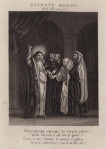 Hyldestpenge, Mark XII, ver 17 (gravering) af English School