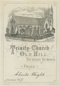 Trinity Church Old Hill søndagsskole-pris af English School