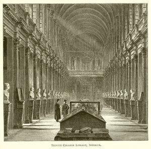 Trinity College Library, interiør af English School