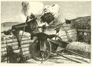 Prøver fjendens rækkevidde, oktober 1870 af English School