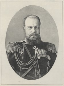 Zar Alexander III af Rusland. af English School