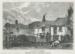 Tuckers Cottage, det ældste hus i Kensington Potteries af English School