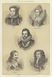 Tudor og Stuart Sovereigns af English School