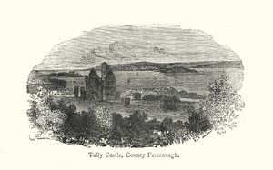 Tully Castle, County Fermanagh (kobberstik) af English School