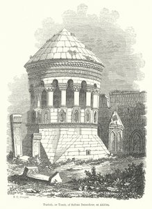 Turbeh, eller sultan Baiandours grav, ved Akhlat (gravering) af English School