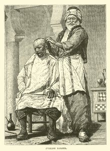 Turkish barber  af English School