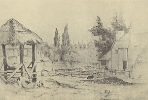 Turners Farm, ca 1821 (dybtryk) af English School