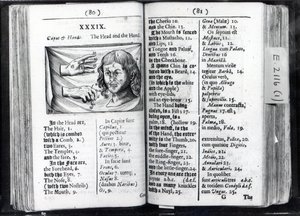 To sider fra Orbis Sensual Pictus af Comenius, 1659 af English School