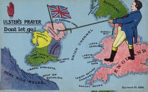 Ulsters bøn. Giv ikke slip! (farvelitografi) af English School