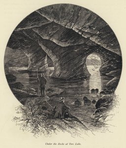 Under the Rocks at Torc Lake (gravering) af English School