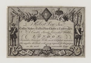 Bedemænd, Robert Low Junior, handelskort af English School