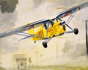 Uidentificeret lavtflyvende fly af English School