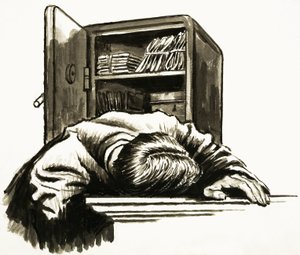 Unidentifiziertes Opfer eines Einbruchs