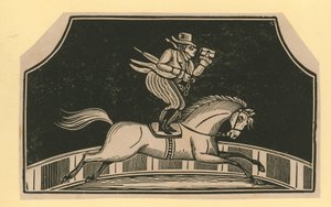 Unavngivet cirkusscene: Horse Rider af English School