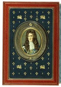 Øverste omslag, med oval portrætminiature af Charles II, 1902 af English School