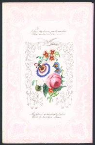 Valentinsdag lykønskningskort af English School