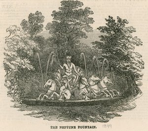 Vauxhall Gardens, London: Neptun-fontænen af English School
