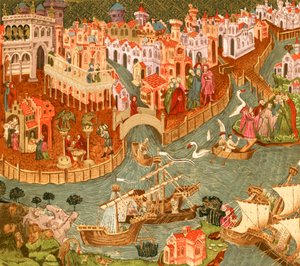 Venedig (farvelitografi) af English School