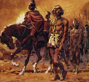 Vercingetorix tog sin fineste rustning på og overgav sig af English School