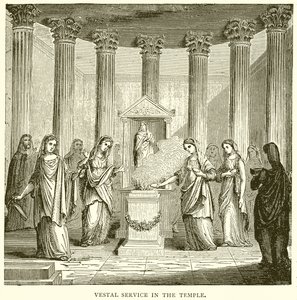 Vestal Gudstjeneste i Templet af English School