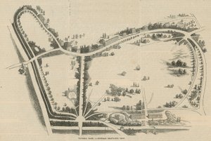 Victoria Park, generelt fugleperspektiv af English School