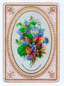 Victoriansk julekort, ca. 1880 af English School